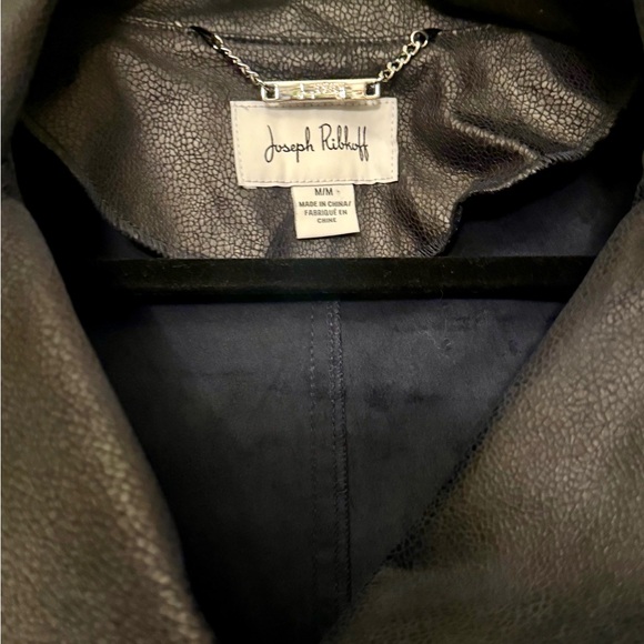 Joseph Ribkoff Midnight Leather Jacket - Picture 3 of 3